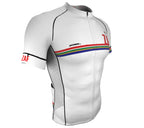 South Africa White CODE Short Sleeve Cycling PRO Jersey for Men and Women