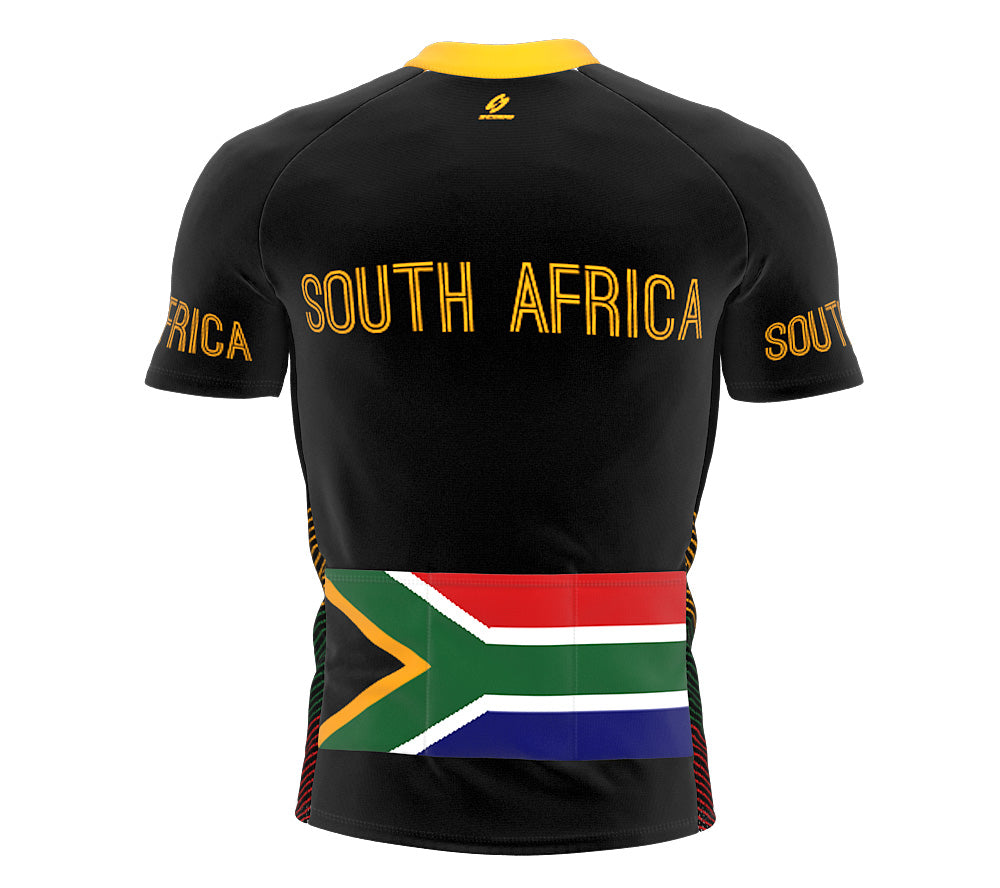 South Africa  Full Zipper Bike Short Sleeve Cycling Jersey