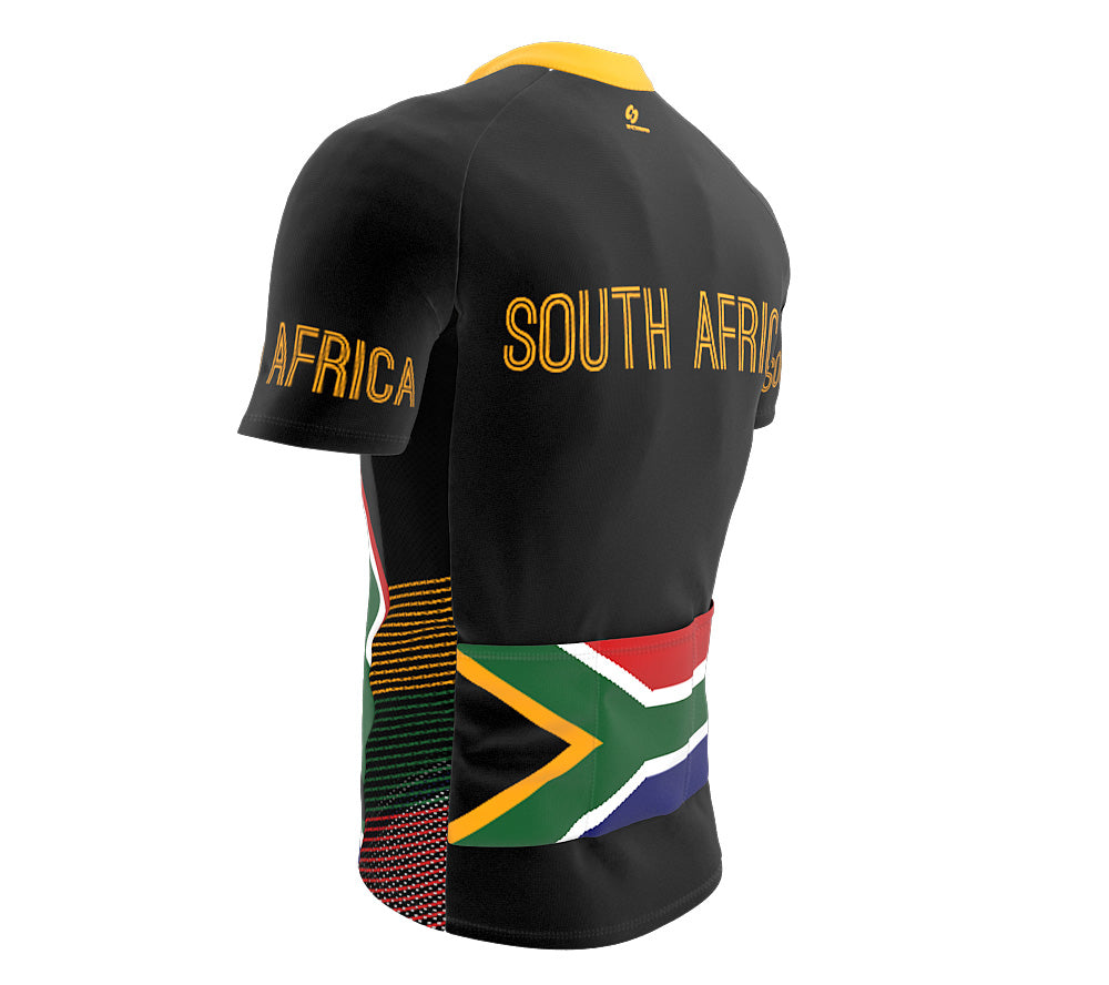 South Africa  Full Zipper Bike Short Sleeve Cycling Jersey