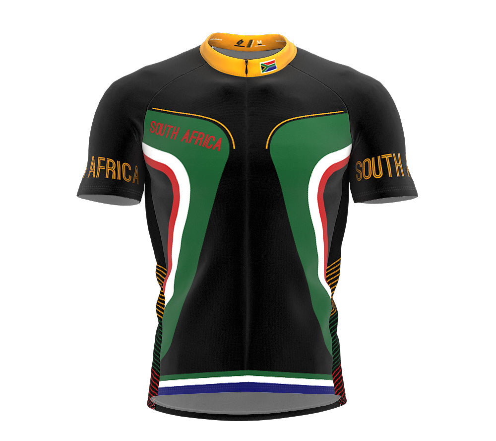 South Africa  Full Zipper Bike Short Sleeve Cycling Jersey