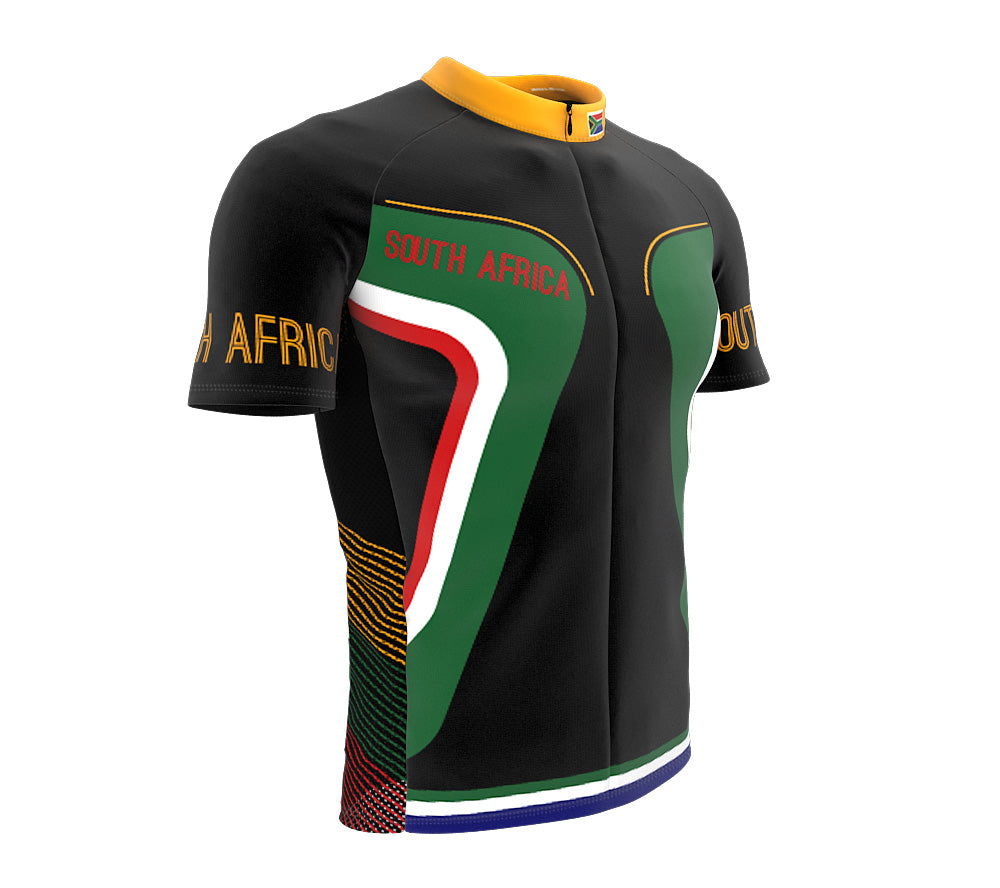 South Africa  Full Zipper Bike Short Sleeve Cycling Jersey
