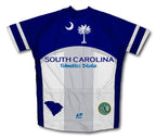 South Carolina Flag Short Sleeve Cycling Jersey for Men and Women