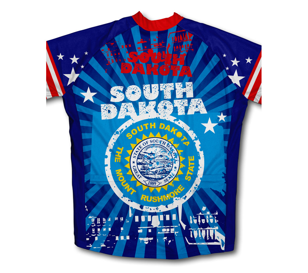 South Dakota Short Sleeve Cycling Jersey for Men and Women