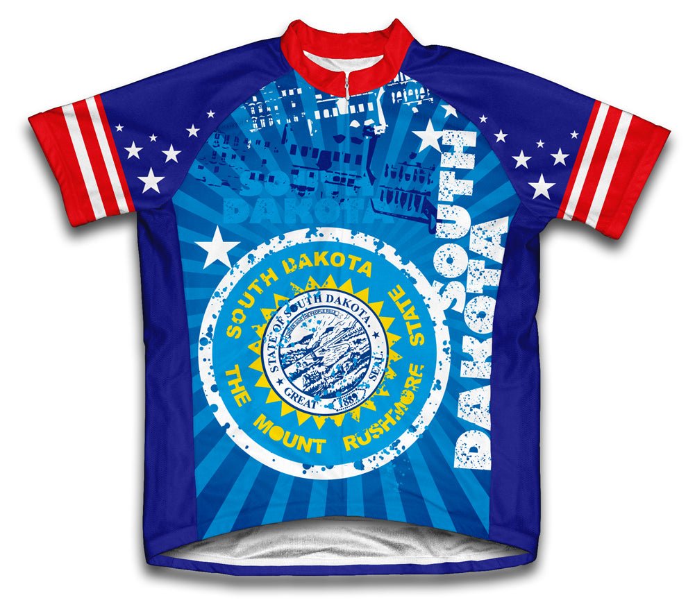 South Dakota Short Sleeve Cycling Jersey for Men and Women