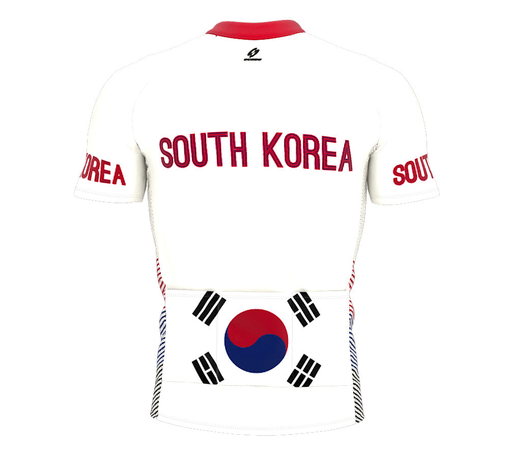 South Korea  Full Zipper Bike Short Sleeve Cycling Jersey