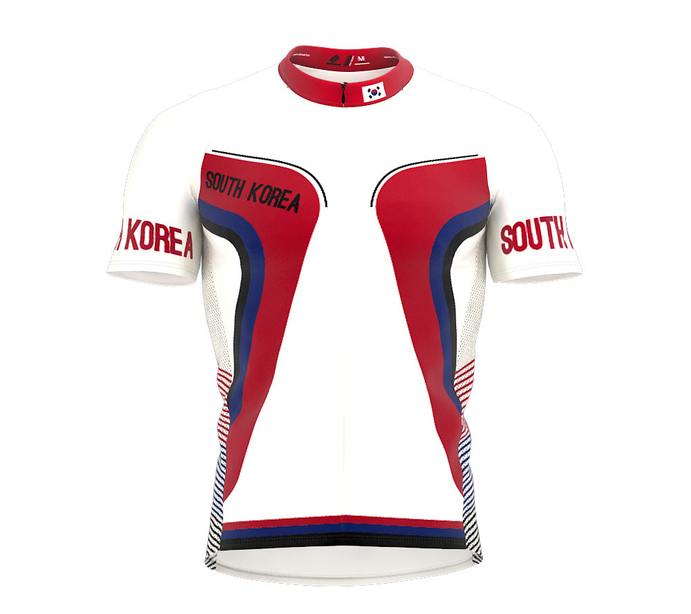 South Korea  Full Zipper Bike Short Sleeve Cycling Jersey