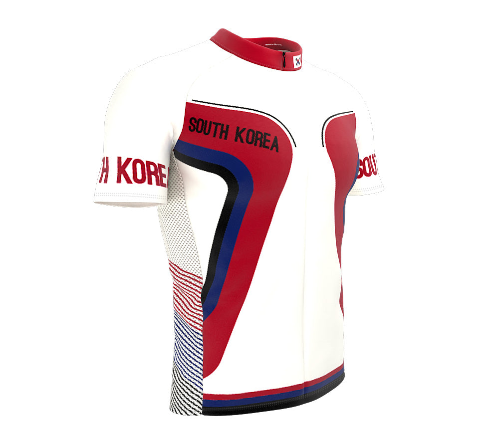 South Korea  Full Zipper Bike Short Sleeve Cycling Jersey