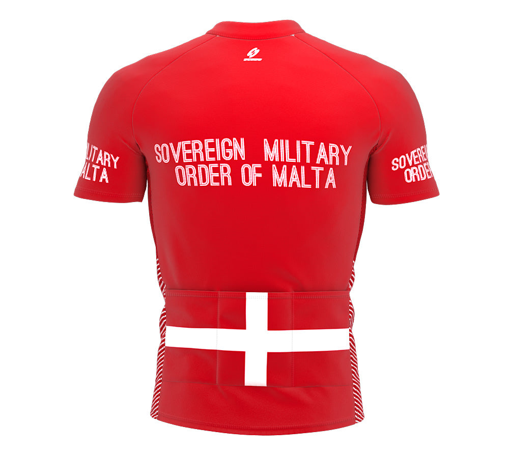 Sovereign Military Order Of Malta ScudoPro  Full Zipper Bike Short Sleeve Cycling Jersey