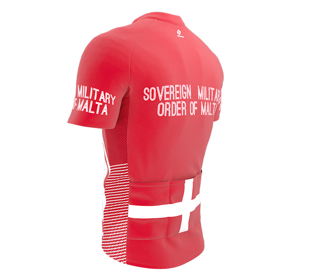 Sovereign Military Order Of Malta ScudoPro  Full Zipper Bike Short Sleeve Cycling Jersey