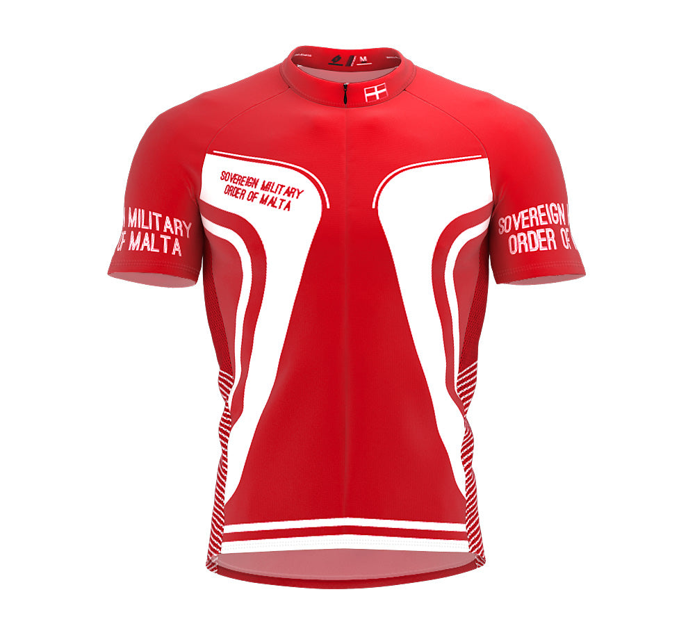 Sovereign Military Order Of Malta ScudoPro  Full Zipper Bike Short Sleeve Cycling Jersey