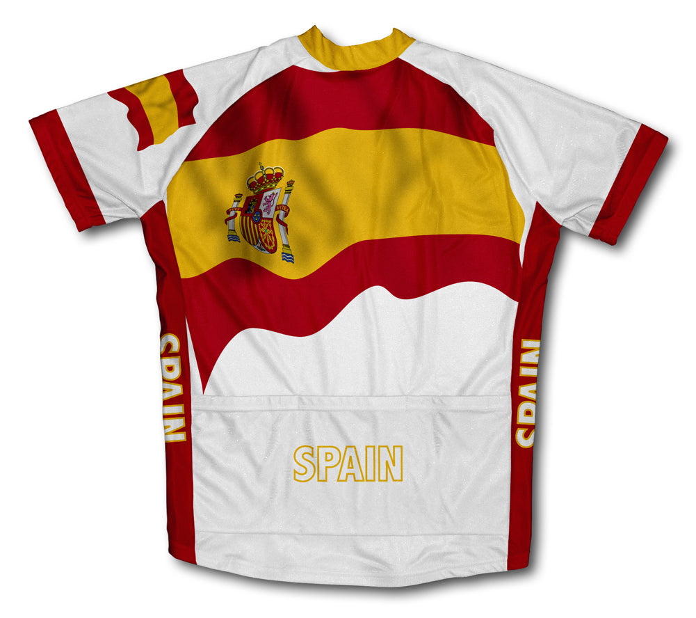 Spain Flag Cycling Jersey for Men and Women