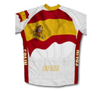 Spain Flag Cycling Jersey for Men and Women