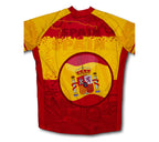Spain Flag Winter Thermal Cycling Jersey