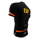 Spain Black CODE Short Sleeve Cycling PRO Jersey for Men and Women