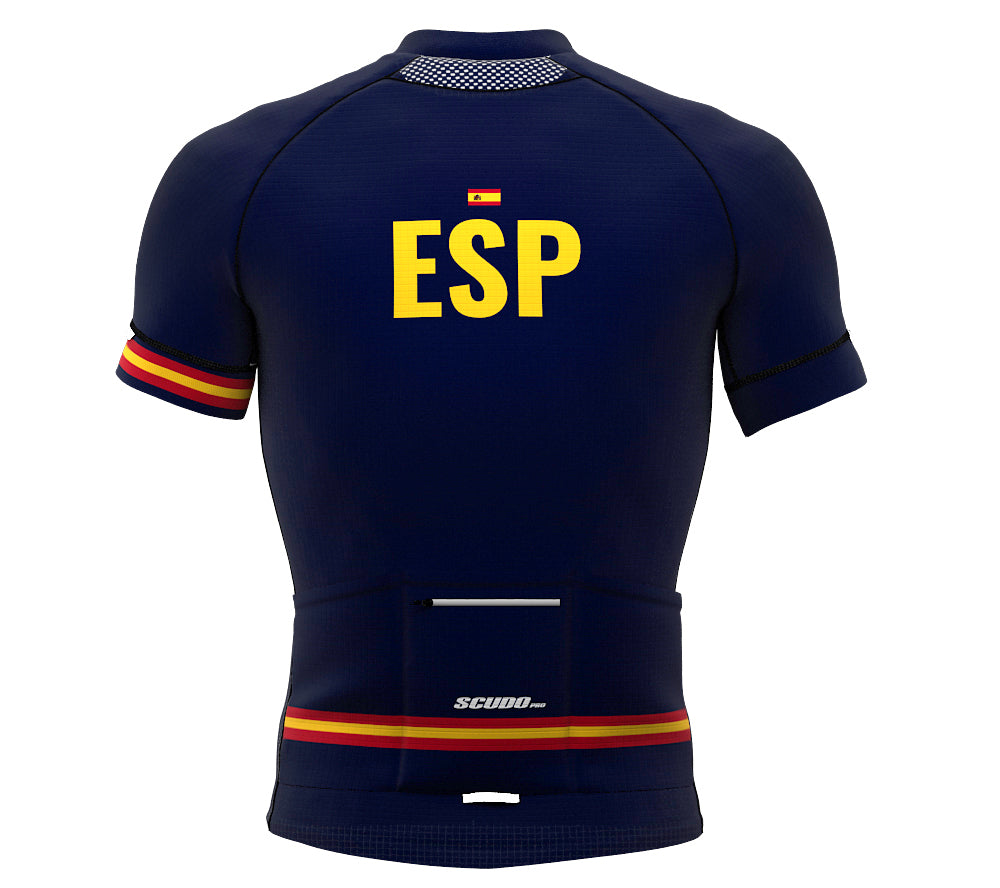 Spain Blue CODE Short Sleeve Cycling PRO Jersey for Men and Women