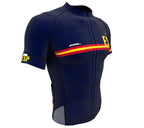 Spain Blue CODE Short Sleeve Cycling PRO Jersey for Men and Women