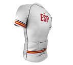 Spain White CODE Short Sleeve Cycling PRO Jersey for Men and Women