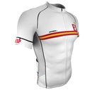 Spain White CODE Short Sleeve Cycling PRO Jersey for Men and Women