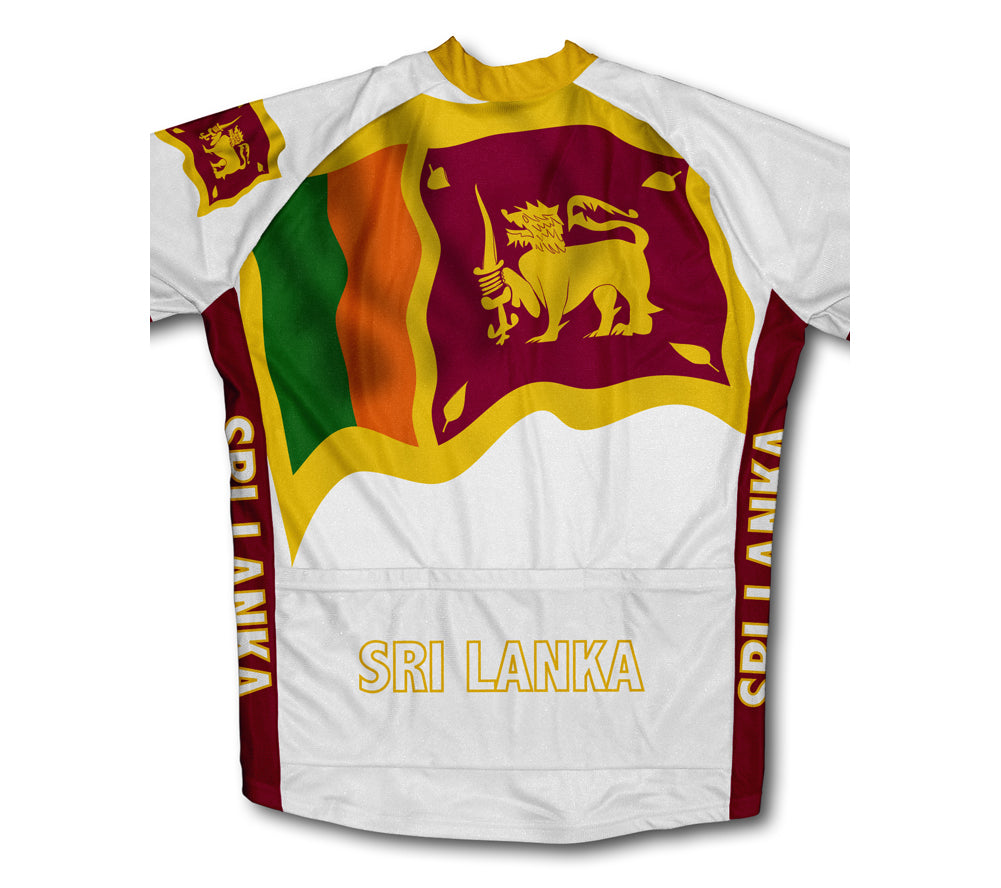 Sri Lanka Flag Winter Thermal Cycling Jersey