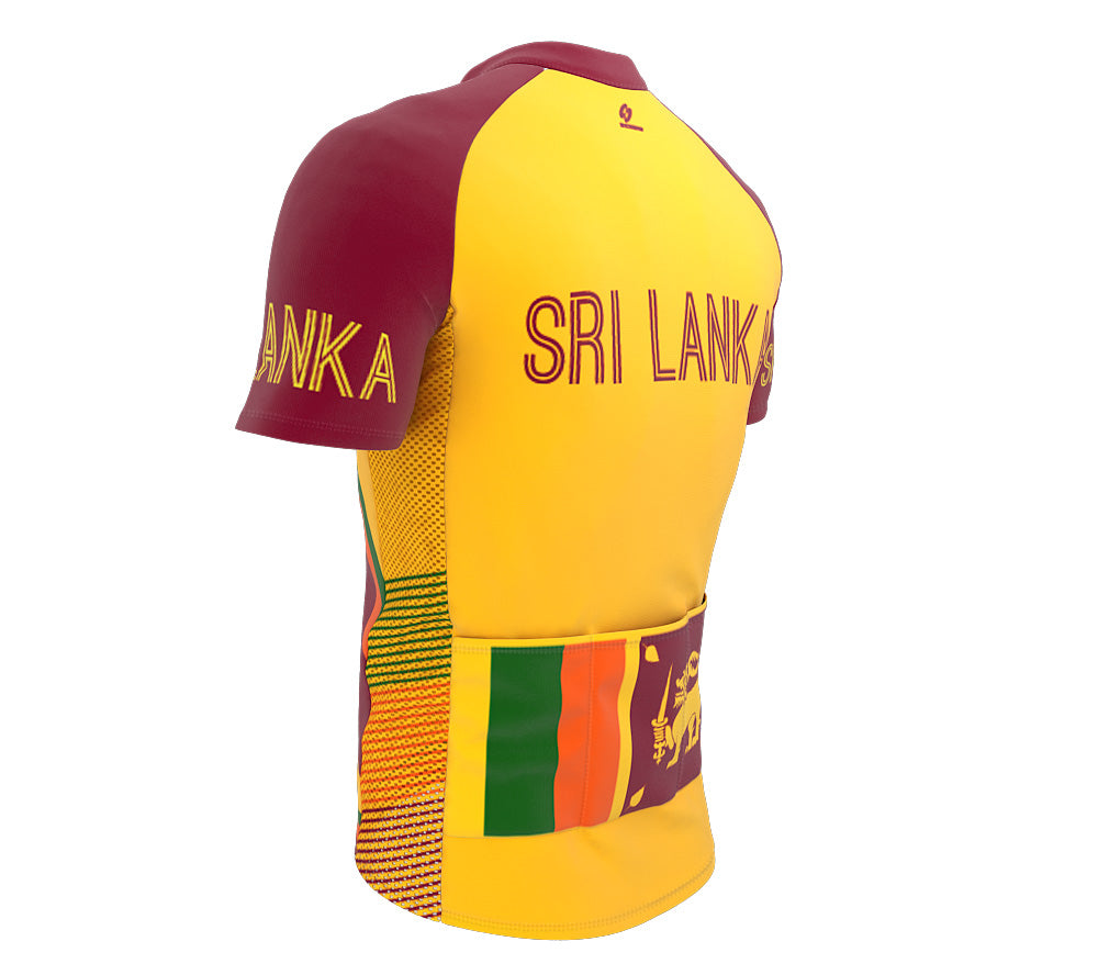 Sri Lanka  Full Zipper Bike Short Sleeve Cycling Jersey