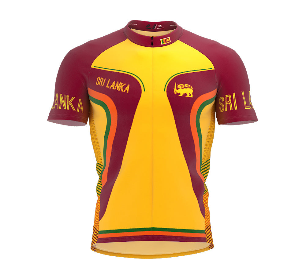 Sri Lanka  Full Zipper Bike Short Sleeve Cycling Jersey