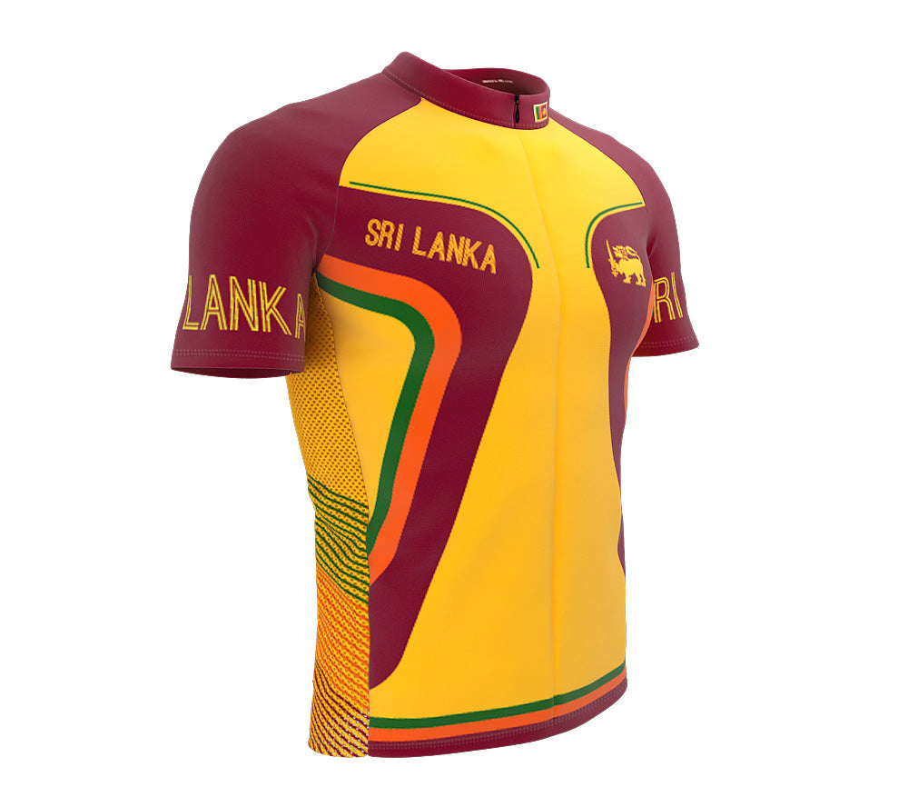 Sri Lanka  Full Zipper Bike Short Sleeve Cycling Jersey