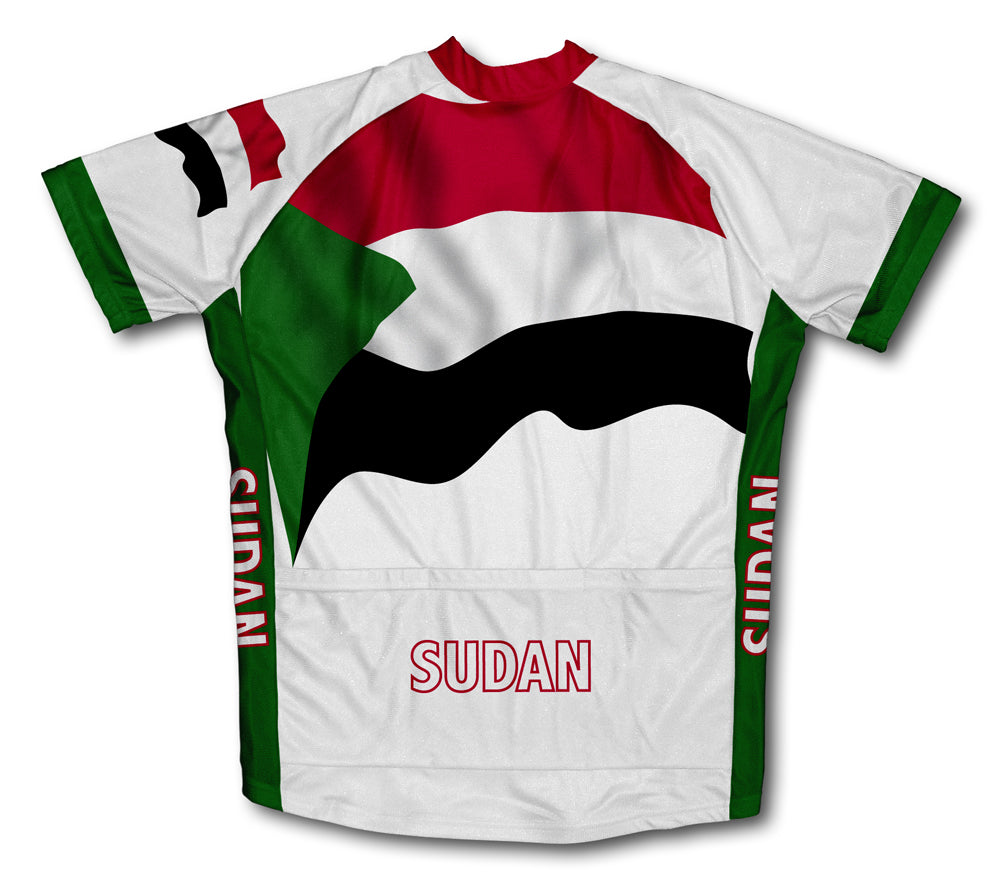 Sudan Flag Cycling Jersey for Men and Women
