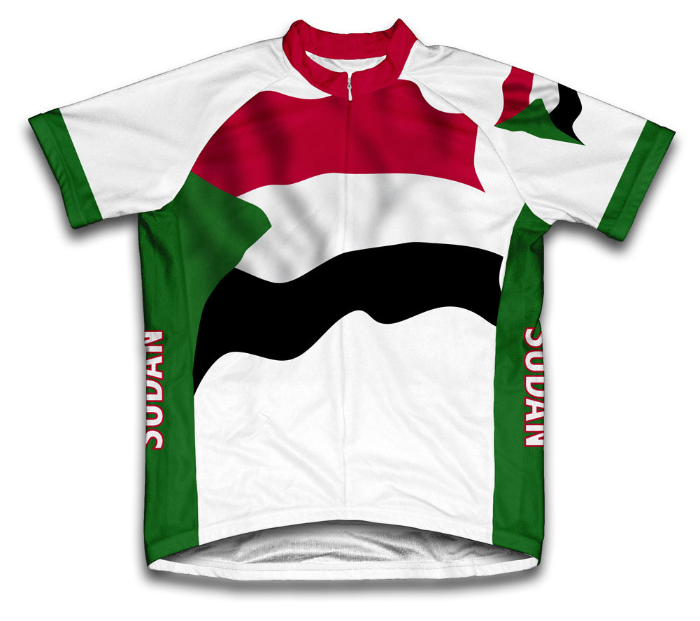 Sudan Flag Cycling Jersey for Men and Women