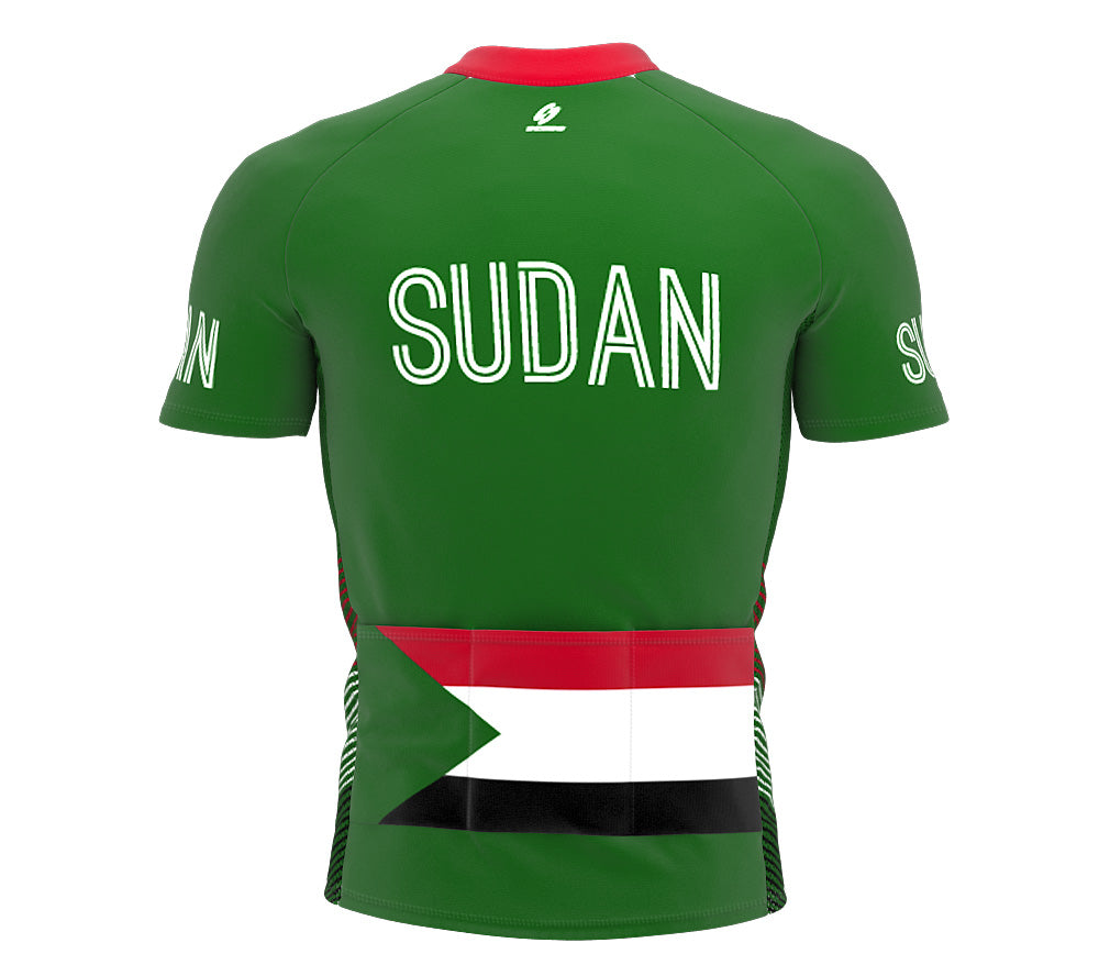 Sudan  Full Zipper Bike Short Sleeve Cycling Jersey