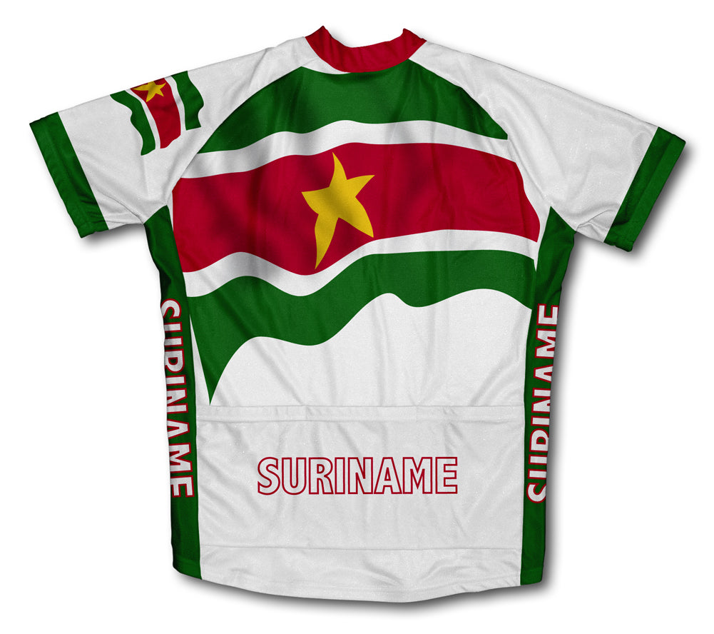 Suriname Flag Cycling Jersey for Men and Women