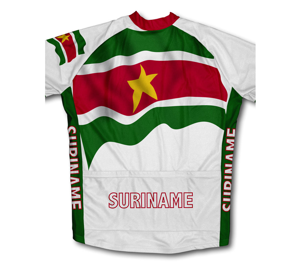 Suriname Flag Cycling Jersey for Men and Women