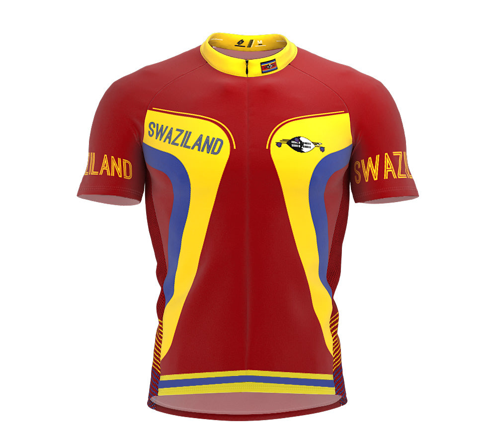 Swaziland  Full Zipper Bike Short Sleeve Cycling Jersey