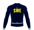 ScudoPro Pro Thermal Long Sleeve Cycling Jersey Country CODE Sweden Blue | Men and Women
