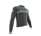 ScudoPro Pro Thermal Long Sleeve Cycling Jersey Country CODE Sweden Gray | Men and Women