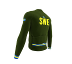 ScudoPro Pro Thermal Long Sleeve Cycling Jersey Country CODE Sweden Green | Men and Women
