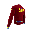 ScudoPro Pro Thermal Long Sleeve Cycling Jersey Country CODE Sweden Vine | Men and Women
