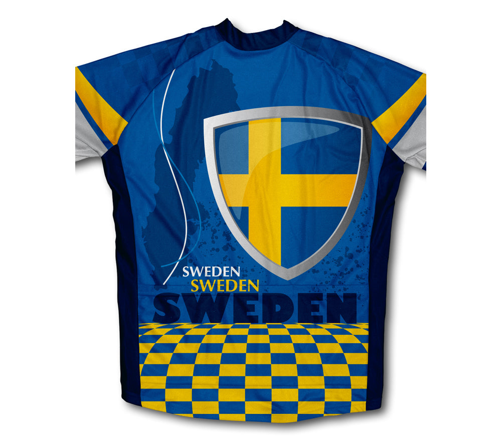 Sweden Flag Winter Thermal Cycling Jersey