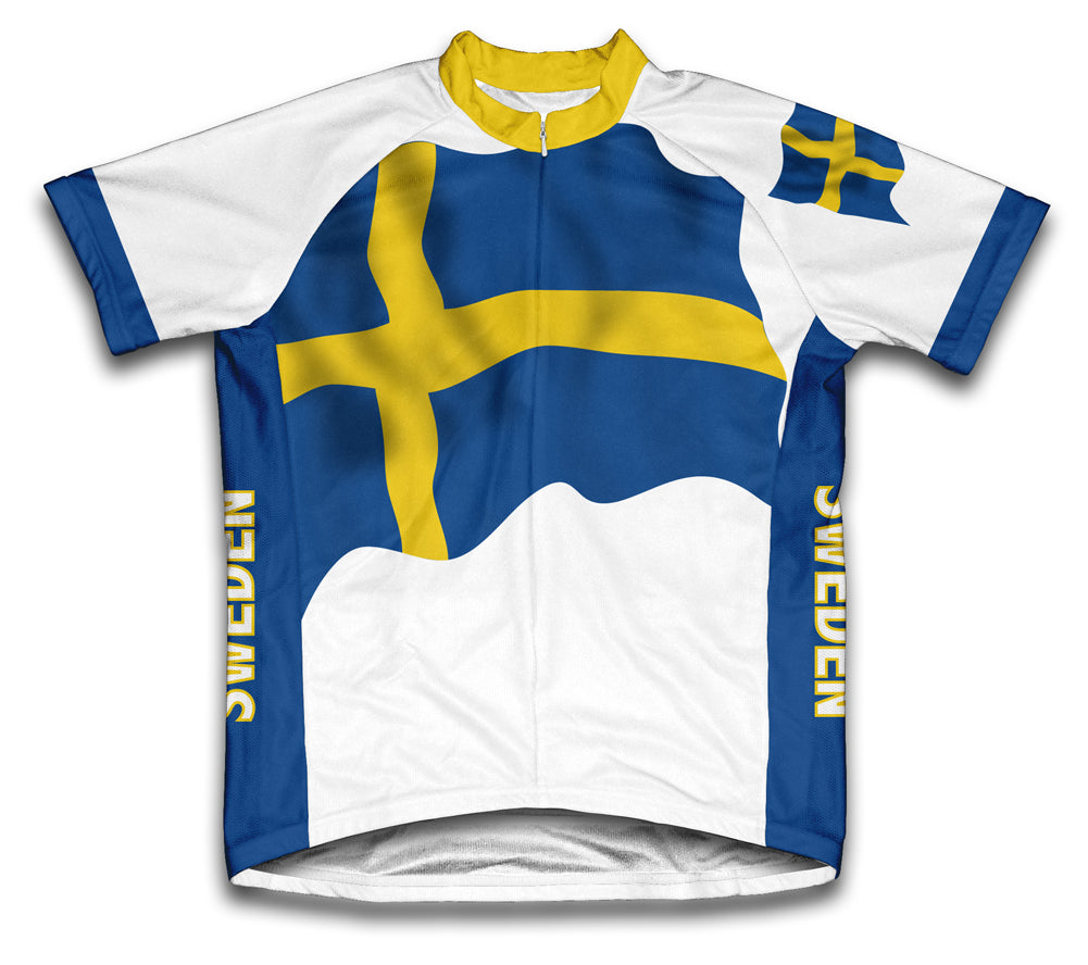 Sweden Flag Cycling Jersey for Men and Women