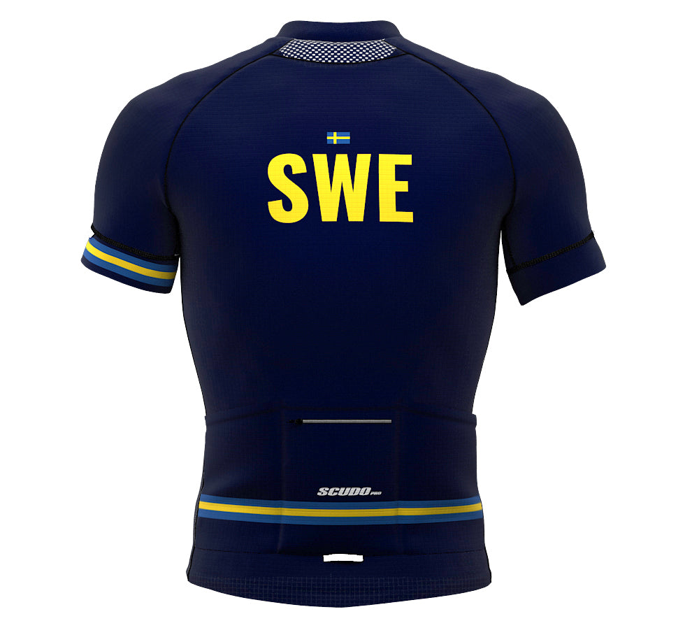 Sweden Blue CODE Short Sleeve Cycling PRO Jersey for Men and Women