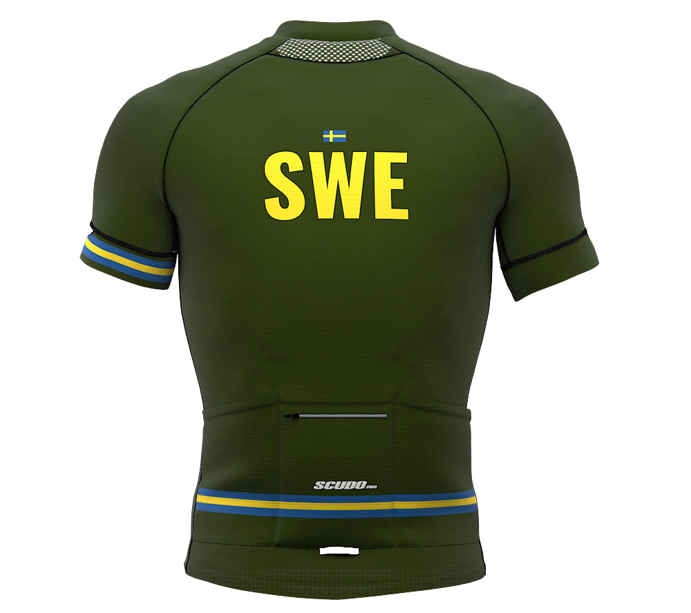 Sweden Green CODE Short Sleeve Cycling PRO Jersey for Men and Women