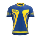 Sweden  Full Zipper Bike Short Sleeve Cycling Jersey