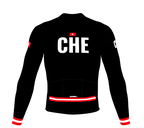 ScudoPro Pro Thermal Long Sleeve Cycling Jersey Country CODE Switzerland Black | Men and Women