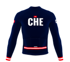 ScudoPro Pro Thermal Long Sleeve Cycling Jersey Country CODE Switzerland Blue | Men and Women