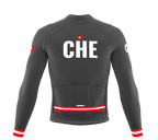 ScudoPro Pro Thermal Long Sleeve Cycling Jersey Country CODE Switzerland Gray | Men and Women