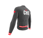 ScudoPro Pro Thermal Long Sleeve Cycling Jersey Country CODE Switzerland Gray | Men and Women