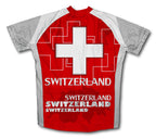 Switzerland Short Sleeve Cycling Jersey for Men and Women