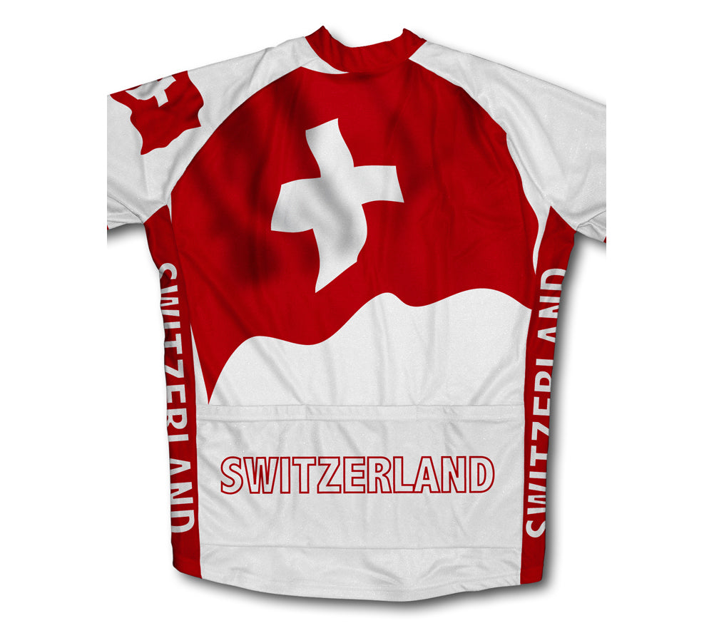 Switzerland Flag Cycling Jersey for Men and Women