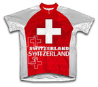 Switzerland Short Sleeve Cycling Jersey for Men and Women