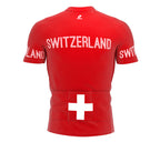 Switzerland  Full Zipper Bike Short Sleeve Cycling Jersey