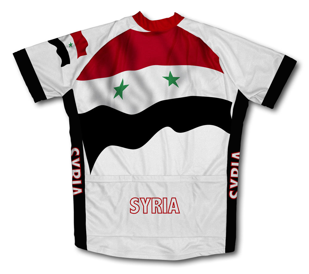 Syria Flag Cycling Jersey for Men and Women